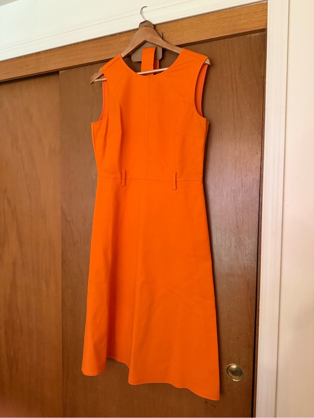 ASOS Bright Orange Sleeveless A-Line Dress